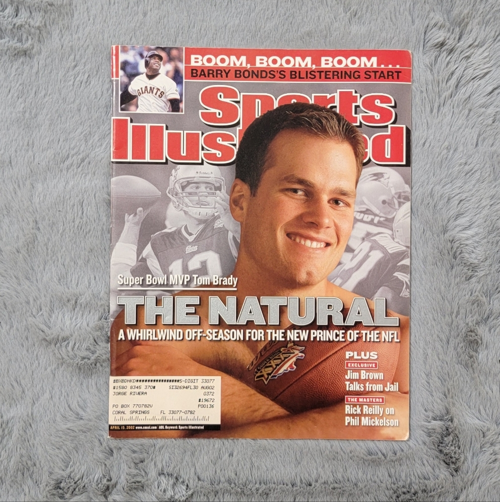 Vintage Tom Brady "The Natural" Sports Illustrated Magazine